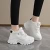New winter high-top sneakers are comfortable and not tired, piled cotton shoes, non-slip women's shoes