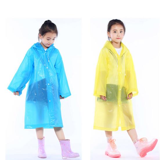 Raincoat Colorful Windproof Fast Drying Convenient Children Raincoat for Fishing