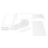 With Suction Cup Aquarium Fish Breeder Box Nylon Mesh White 3 Rooms Isolation Box With Partition Large Size Breeder Hatchery