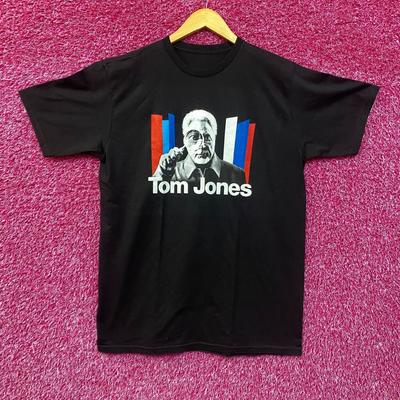 Stanley Stella Mens Black Tom Jones 2021 Tour TShirt L Unisex T-Shirt