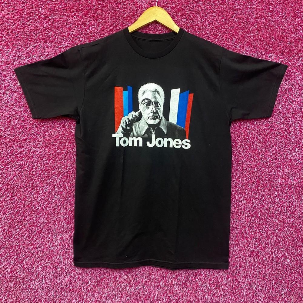 

Stanley Stella Mens Black Tom Jones 2021 Tour TShirt L Unisex T-Shirt XXXL