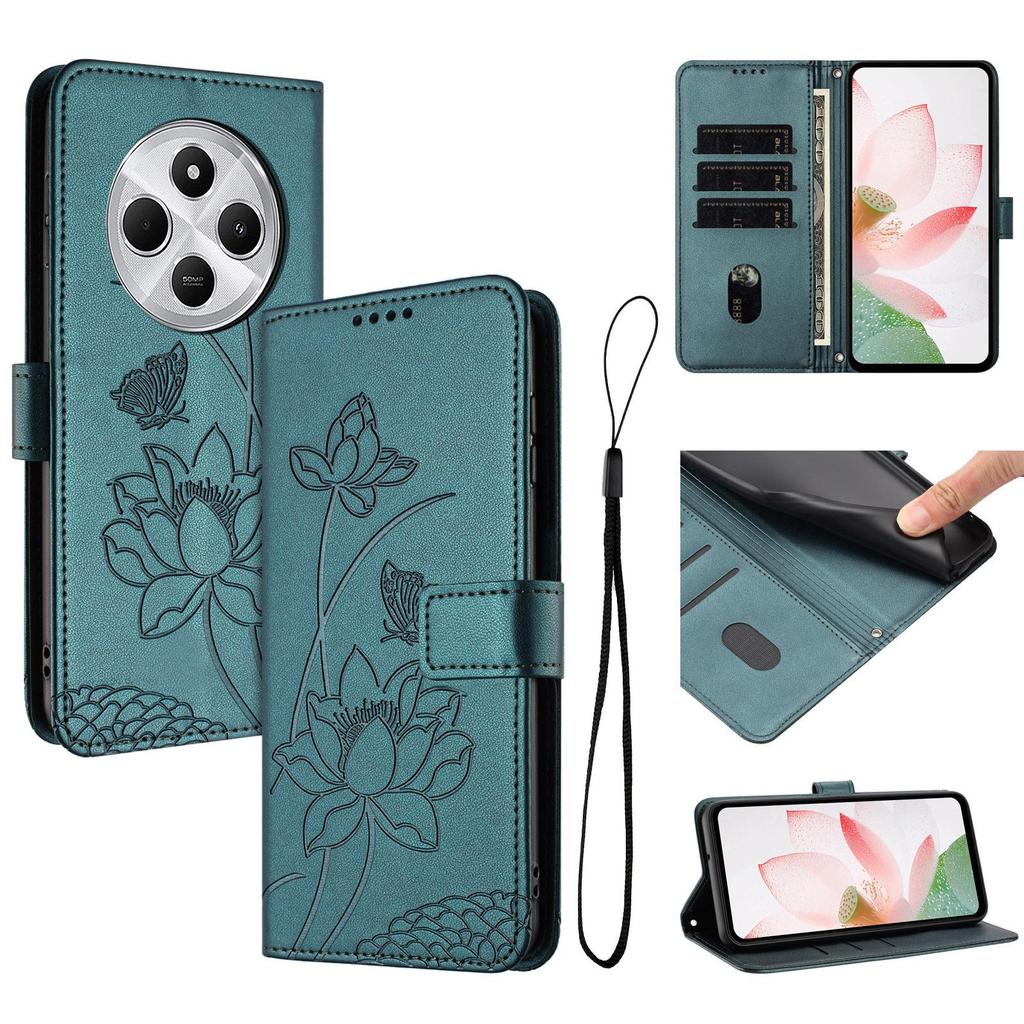 Étui Portefeuille en Cuir à Fleurs en Relief 3D avec Support Livre Pour iPhone 17 16 15 Pro Max Samsung S25 Xiaomi Redmi Note 14 Honor Oppo Fentes pour Cartes Rabat
