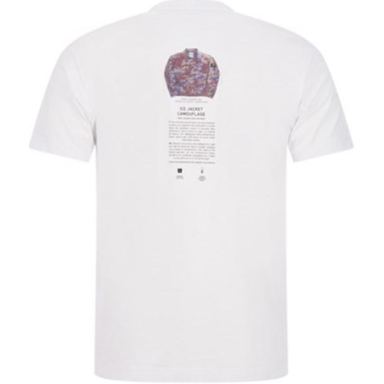 STONE ISLAND FW22 Solid Color Letter Logo Printed Loose Casual Short Sleeve T-Shirt Men Tops White 77152NS91-V0001