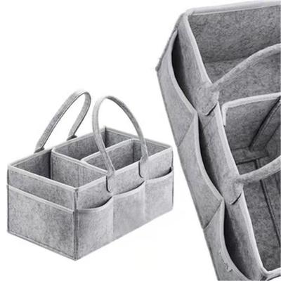Organizator pentru scutece pentru bebeluși, geantă portabilă pentru masă și mașină, coșuri de depozitare esențiale pentru creșă 38*23*18cm
