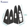 Real Soft Carbon Fiber LHD Car Window Button Lift Panel Sticker For Kia Sportage NQ5   2024 2025  Interior Accessories