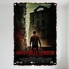 The Amityville Horror Vintage Metal Tin Sign Distressed Gritty Movie Poster Wall Decor Haunted House Art for Bar Cafe Man Cave