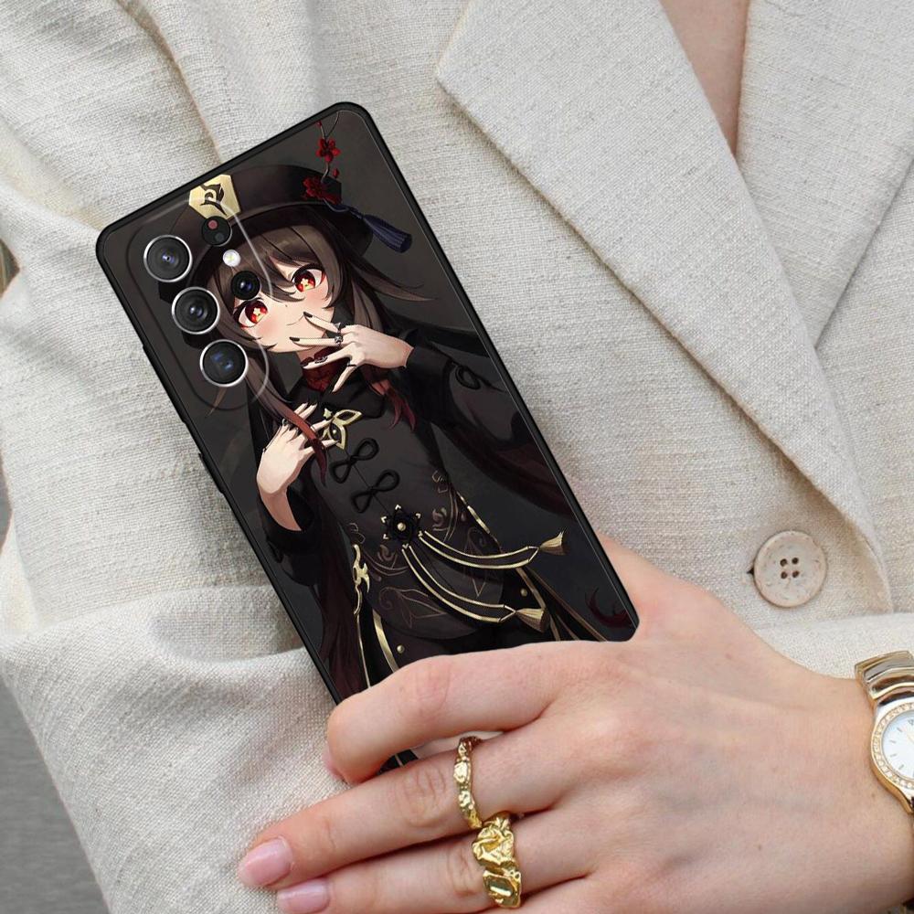 Genshin Impact Hu Tao HuTao Cell Phone Case for Samsung Galaxy S26 Ultra S25 S24 S23 S22 S21 S20 Note10 Cover