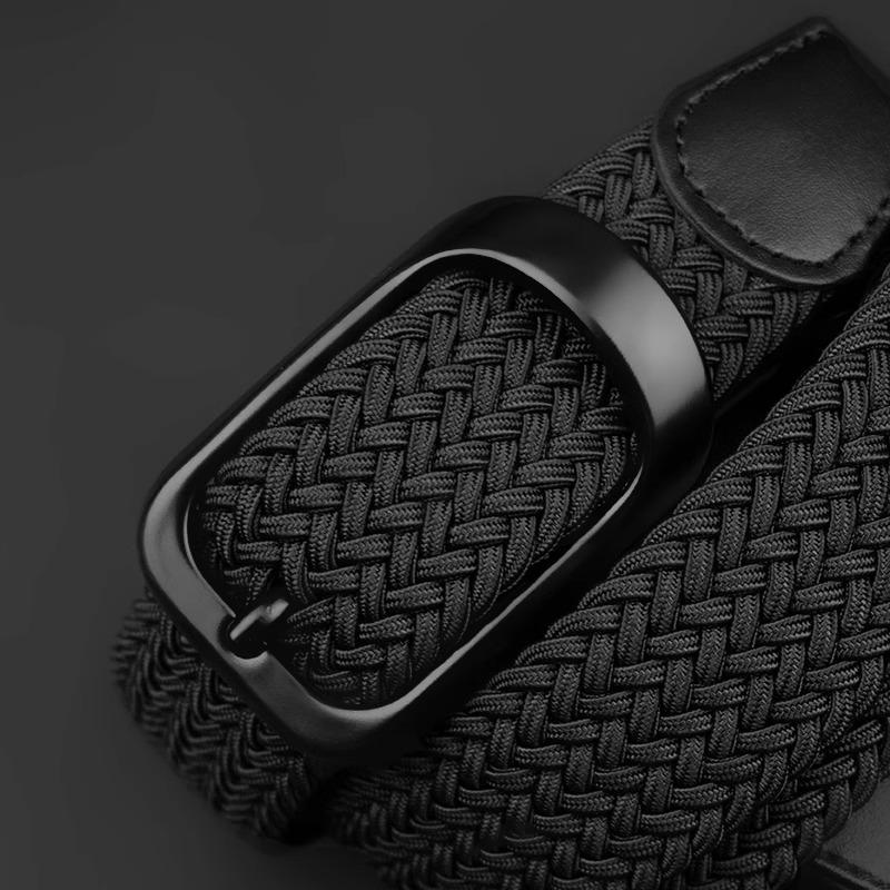 New Non-hole MEN'S AND WOMEN'S Woven Belt Elastic Stretch Canvas Belt Female Versatile Student Pants Belt