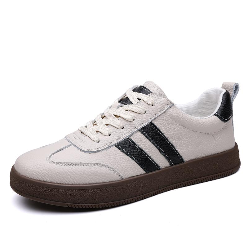 

Модная кожаная модная обувь для ходьбы мужская роскошный бренд мужские мягкие кроссовки новинка мужская повседневная обувь мужская удобная обувь для скейтборда 44