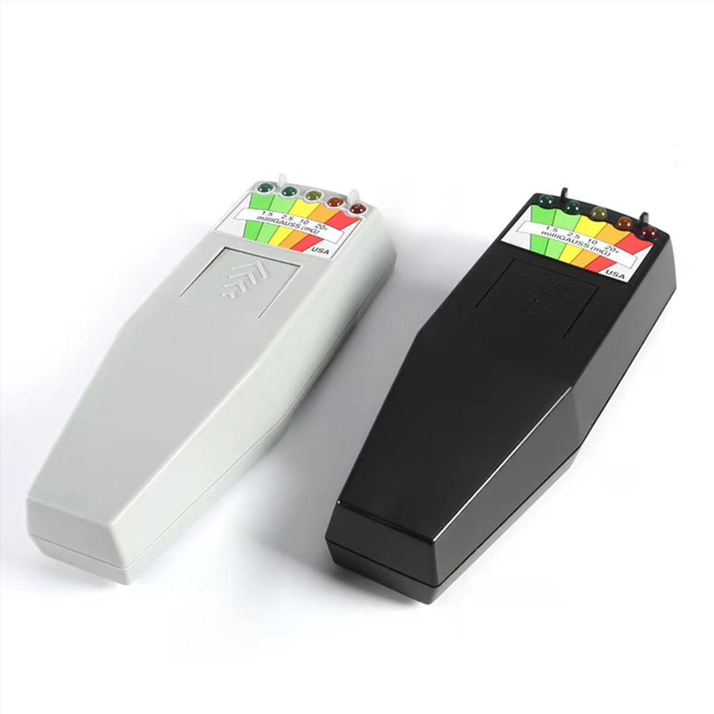 Electromagnetic Field Radiation Tester EMF Reader Electromagnetic Detector Magnetic Field Meter 5 LED Indicator Gauss Meter