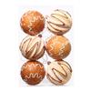 8cm 6pcs Bulk Foam Christmas Ball Ornaments Set, Festive Tree Hanging Decor, Home Party Supplies, Family Holiday Gifts