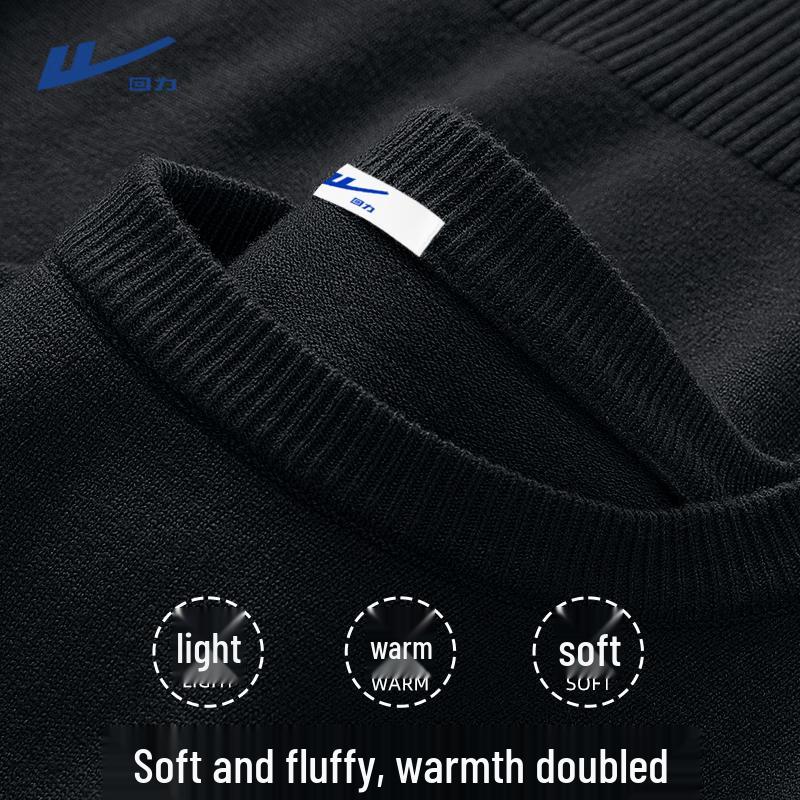 Warrior Men's Casual Knitted Round Neck Sweater