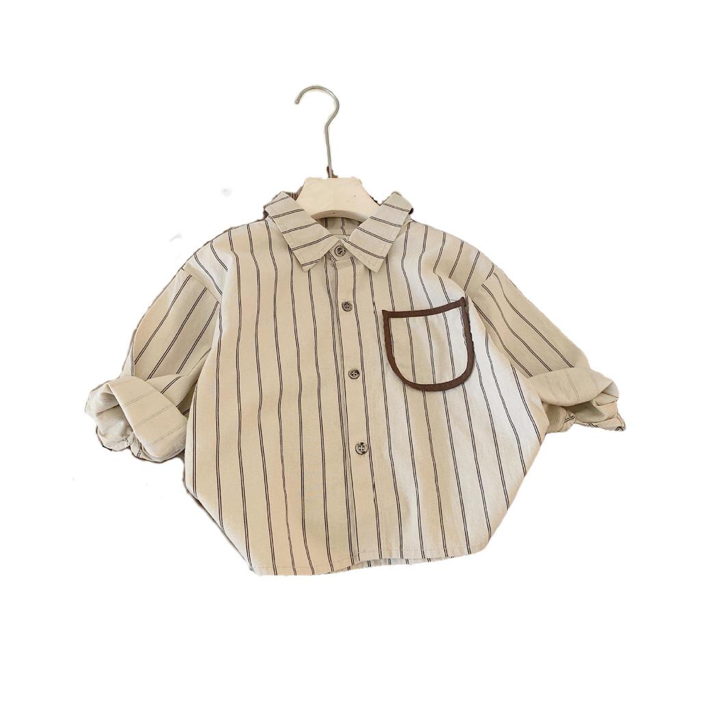 Children's Long Sleeve Cardigan Shirt – Boys & Girls Korean Style for Spring/Autumn 2025