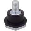 Compactor Handle Bushing Bolt Replacement Kit Heavy Duty Metal Bolts & Plastic Bushings Set for WP1540 WP1550 Plate