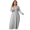 Large Size Women's Clothing Fat Sister Hooded Casual Dress Autumn New Waist A-shaped Dress
