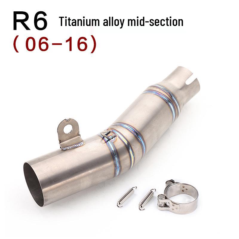Yamaha YZF-R6 Mid-section Exhaust Pipe for Modified Motorcycles (Fits 98-05, 06-18 Models)