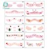 Popular Christmas Makeup Stickers: Waterproof, Long-Lasting, Temperature Sensitive Tattoo Stickers for Parties and Concerts.