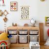 XYDEG Transportation Car Alphabet Numbers Poster Hanger Frame,Baby Boy Nursery Playroom Wall Decor, Nursery Decor,ABC Banner Poster Wall Art with
