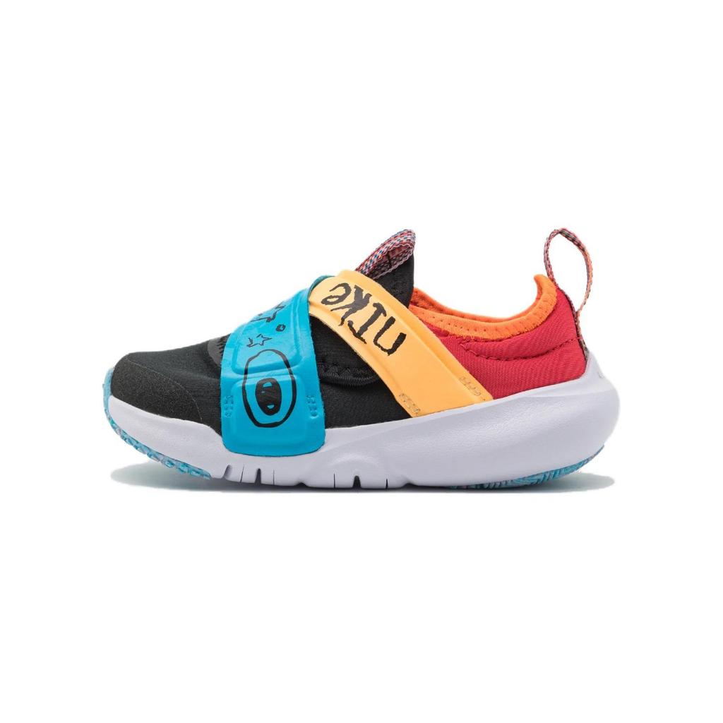 Nike Dětské tenisky Flex Advance SE TD Doodles, černé, světle béžové, červené, modré a bleskově modré DZ2801-001