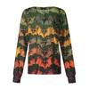 Women's Casual Long Sleeve Single Breasted Halloween Printed Clothes Cardigan Top Clothes Uniforms