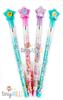 Tiny Mills Unicorn Stackable Push Pencil Set with Pink Birthday Party Carnival Classroom Pinata 24 Pencils per Multicolor 24-Piece Erasers, Unicorn,