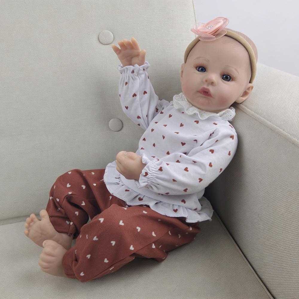 18-Inch Realistic Reborn Baby Girl Doll - 46cm Playhouse Companion Toy