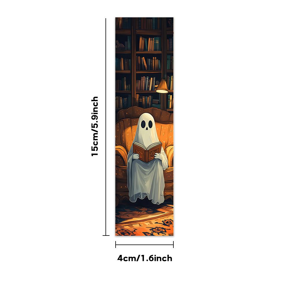 32pcs, quirky “Ghost Reading” bookmarks, Halloween, suitable for teachers, readers, and book lovers, birthday gifts