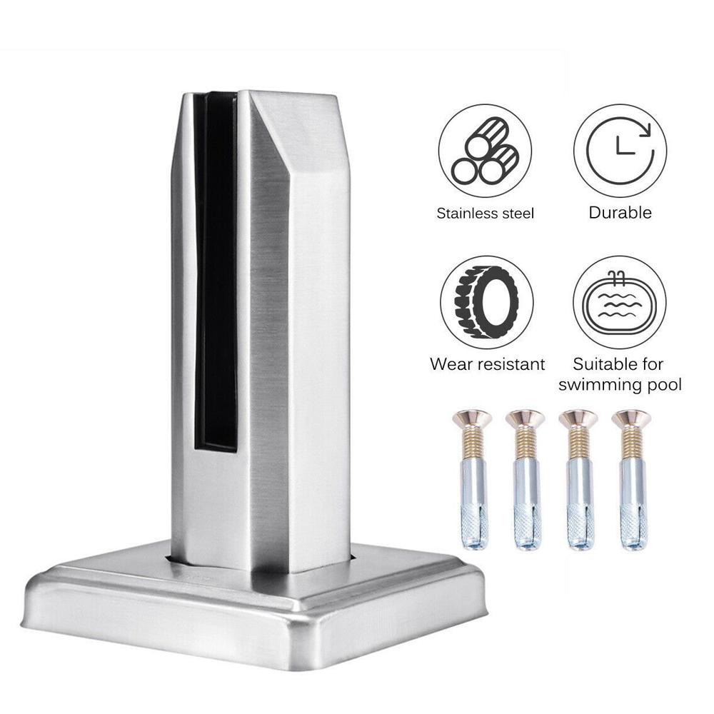 

Бассейн Стеклянный зажим Балюстрада Балкон Дом Сад Ванная комната Забор Перила Зажим Нержавеющая сталь Стеклянный зажим Фиксированный зажим