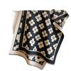 Winter Women's Scarf Luxury Design Double sided Cashmere Feel   Flower Warm Scarf Shawl Women's scarf winter
