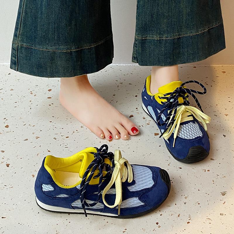 

Mesh breathable women s shoes new summer thin mesh shoes platform casual sports shoes little white board shoes 40 синий