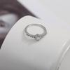 Copper Inlaid Zircon Super Flash Diamond Ring Women'S Fashion Personality Light Luxury Niche Design Exquisite Versatile Ring