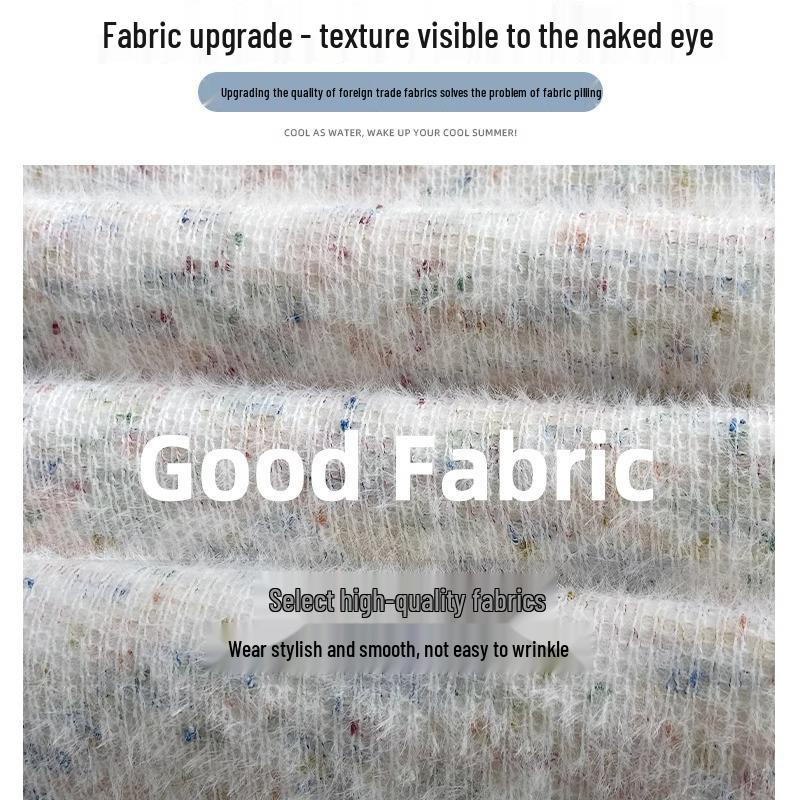 150 Rainbow Dots High-Waist Petite Knitted Wide-Leg Fleece Pants for Women