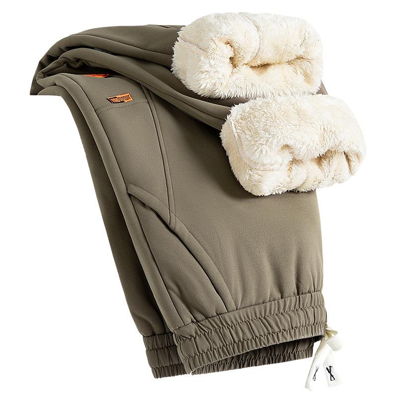 

New Casual Pants In Autumn and Winter, Cashmere In Winter and Padded Sweatpants Are Loose, Comfortable, Simple and Versatile. 5XL