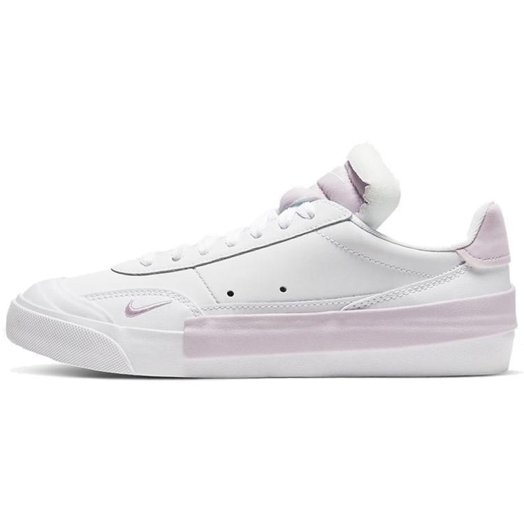 

Nike Drop Type PRM Leather Comfortable Low top Kids Skateboarding Shoes Ice Light Purple Teenagers CQ4383-103 40