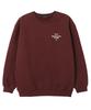 Ujeu Basic Logo Sweatshirt (Dls014) Burgundy