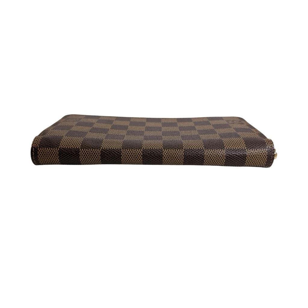 Louis Vuitton Damier Zippy Wallet N60015 Long Wallet Purse Zip Around Ebene Used
