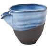 Shigaraki Ware Hechimon Katakuchi Deep Pourer, Blue, MR-3-3157