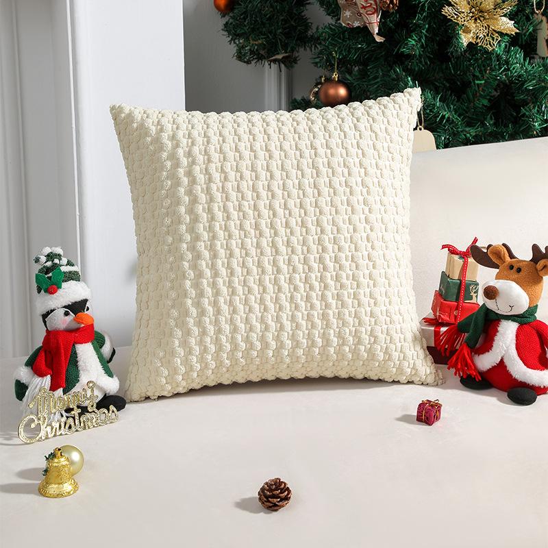 New Modern and Simple Corduroy Three-dimensional Bubble Pillow Pillow Case Fashionable Solid Color Cushion Pillow Case