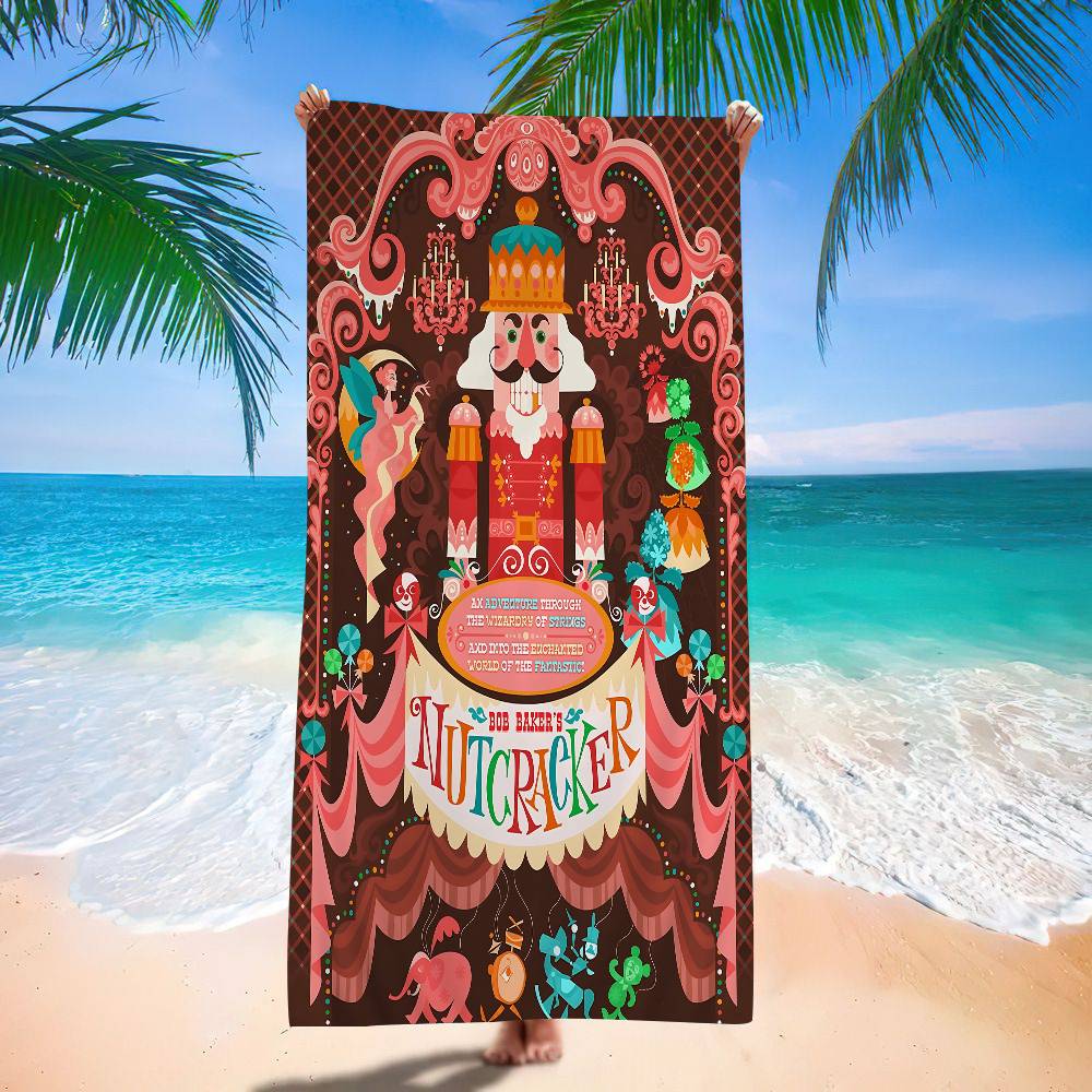 

N-Nutcracker Cute Big Microfiber Beach Towels Quick Dry Towel Sand Beach Towels Pool Towel For Travel Swim Pool Yoga W40*H60(CM)