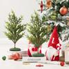 1PC 37CM Artificial Green Evergreen Christmas Tree Home Tabletop Christmas Tree DIY Party Window Decoration