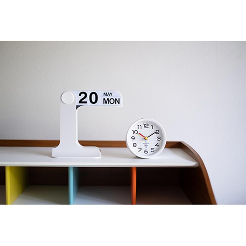 El Commune Bauhaus Gene Alarm Clock, Bayer Alarm RO, White, DCL-007