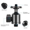 Universal Ball Head Adapter 1/4in / 3/8in Screw Aluminum Alloy 360Swivel Mount for Camera Tripod Light Bracket Accessory