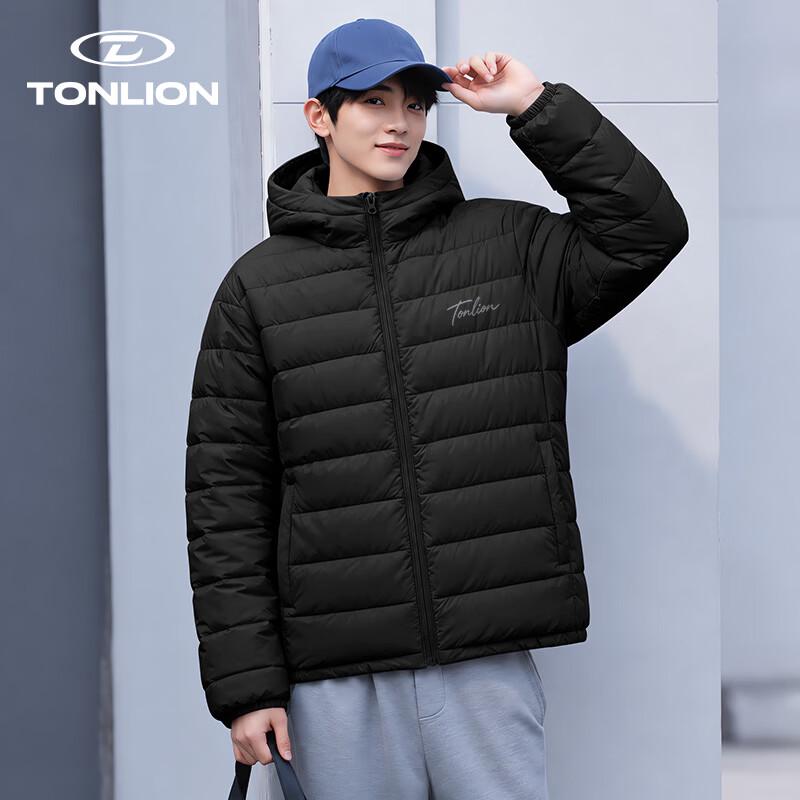 TonLion Men's Heavyweight Hooded Padded Winter Jacket