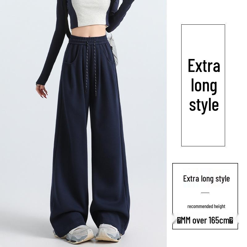 Women's Fleece-Lined Wide-Leg Drawstring Sweatpants - Autumn/Winter 2025 Collection