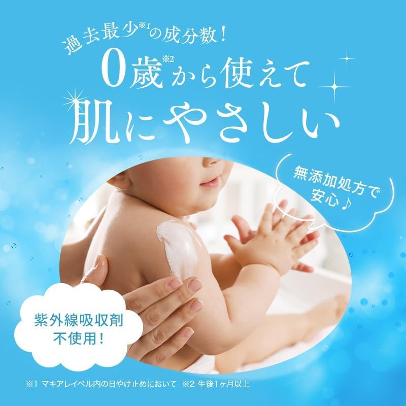 Macchia Label UV Milk Sunscreen UV Milk Washable with Waterproof Non-Chemical 50+ SPF50+ / PA++++ soap,