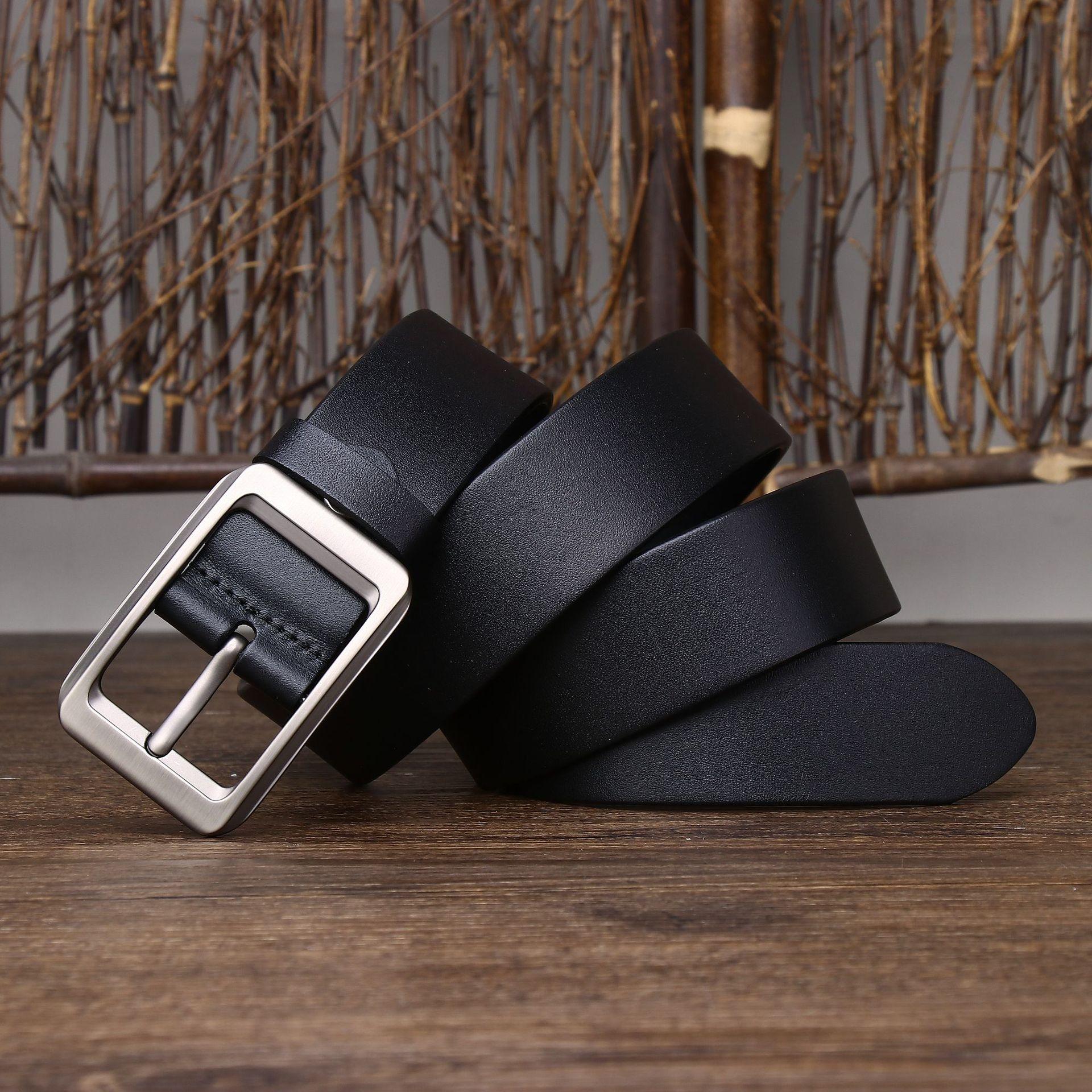 Rough And Domineering Business Belt Men S Genuine Leather First Layer Cowhide Casual Versatile Formal Pants Belt Men S Explosion 100cm