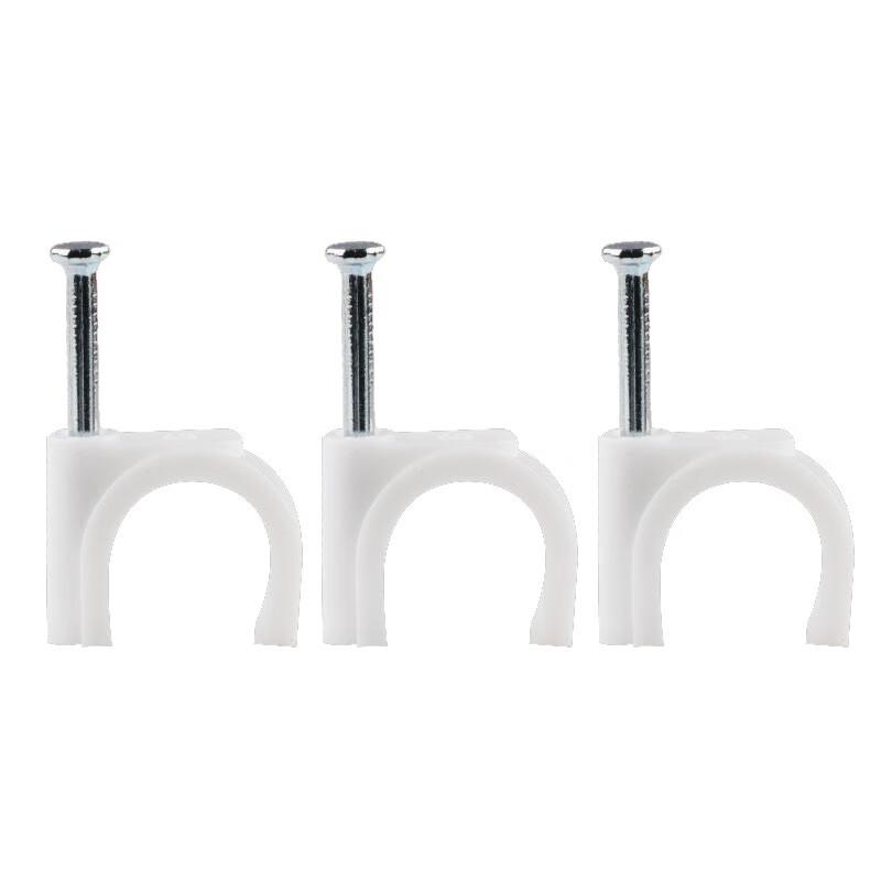 Volda Round Steel Nail Cable Clips