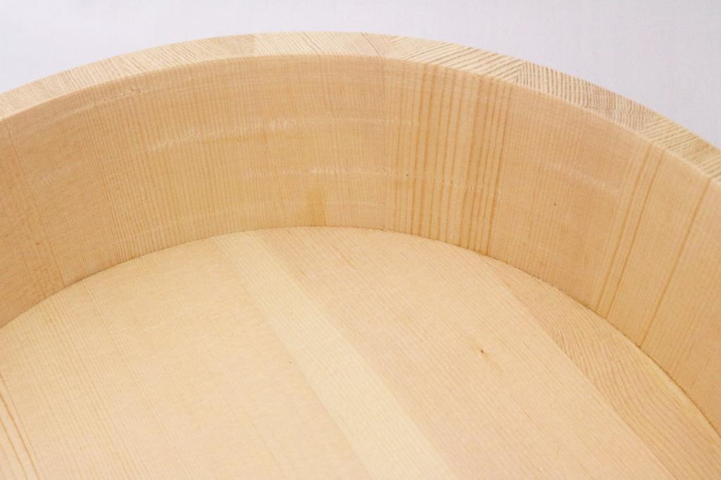 Ichihara Woodworks Sushi Sushi Oke Durchmesser 27cm x Höhe Beige Handgerolltes Set, (27cm, 3-go Fassungsvermögen), P-Hoop, 8,2cm,
