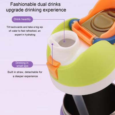 Water Bottle Lid with Straw BPA-Free Food Grade Plastic Cup Lid with Handle Splash Resistant Lid Replacement Straw Caps for Coffee Mug Cooler Cup