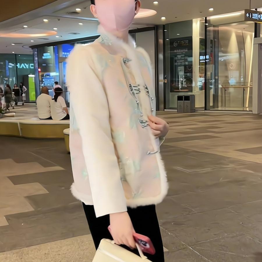 Women's Winter Retro Chinese-Style Plush Buttoned Vest